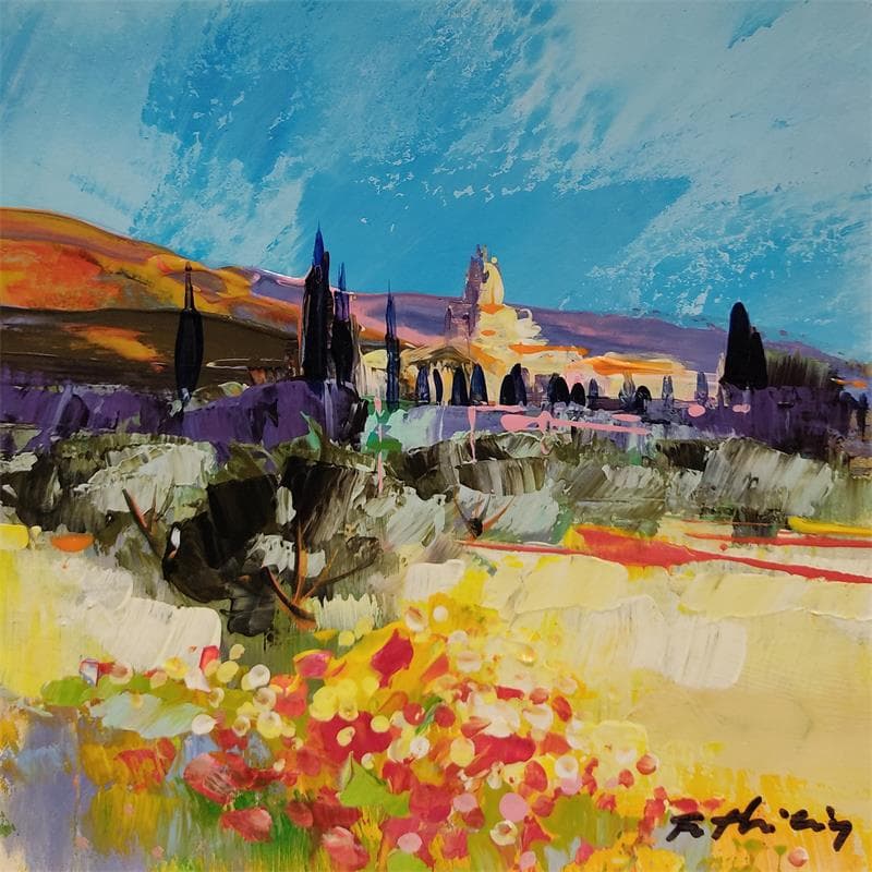 Peinture L'été en Provence par Frédéric Thiery | Tableau
