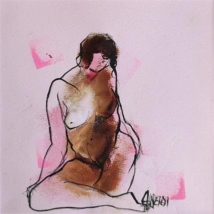 Painting Emotions sur buvard 3 by Chaperon Martine | Painting Figurative Acrylic Nude, Pop icons