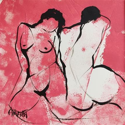 Painting Brillante by Chaperon Martine | Painting Figurative Mixed Nude