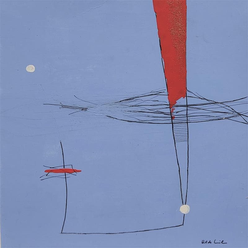 Painting HO29 by Wilms Hilde | Painting Abstract Minimalist