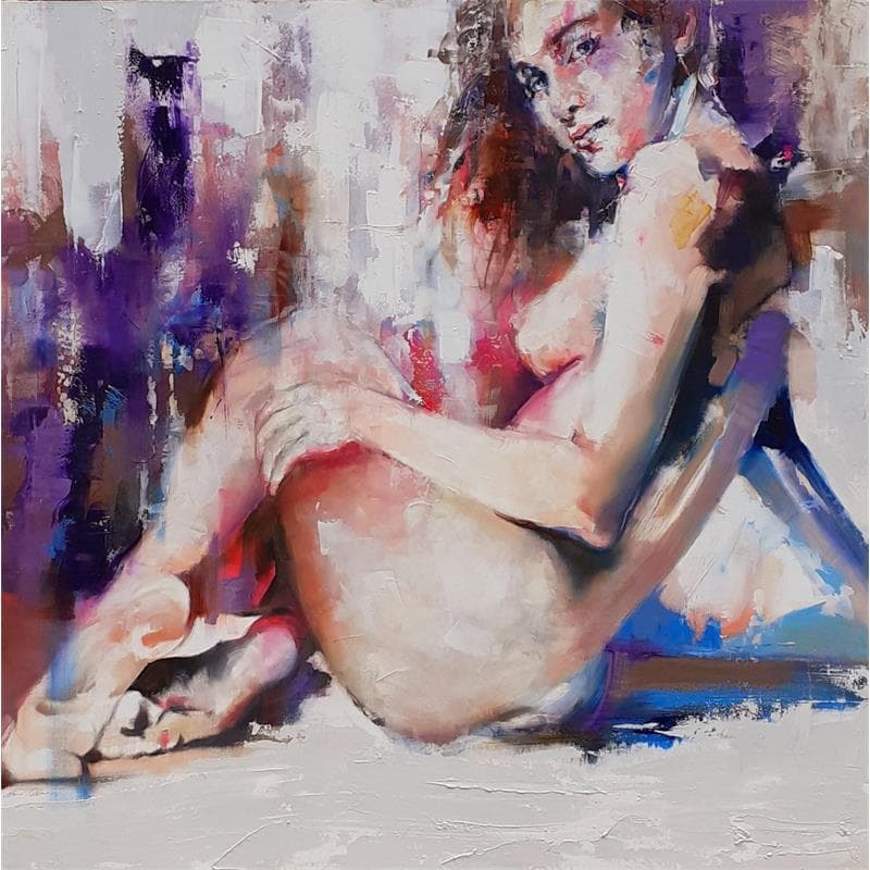 Painting Solo tu by Abbondanzia Monica | Painting Figurative Acrylic Nude