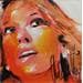 Peinture Orange par Vey Christian | Tableau Figuratif Acrylique Portraits