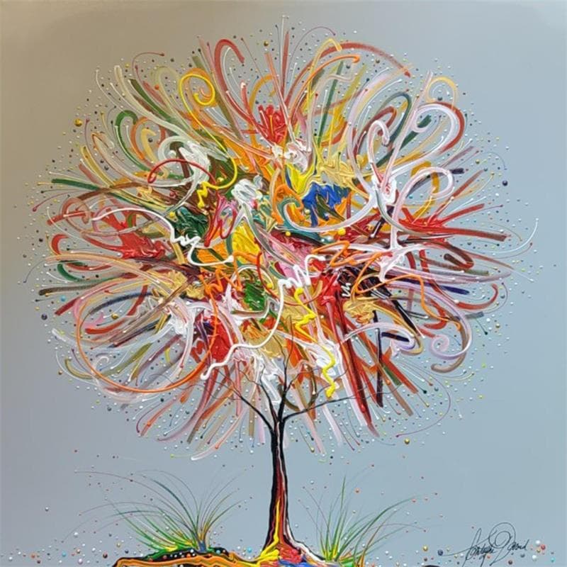 Peinture L'arbre de la capitale par Fonteyne David | Tableau Figuratif Acrylique Paysages
