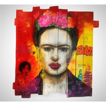 Painting Frida Forever by Molla Nathalie  | Painting  Mixed Pop icons