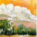 Painting la montagne est belle by Menant Alain | Painting Figurative Landscapes Oil Acrylic
