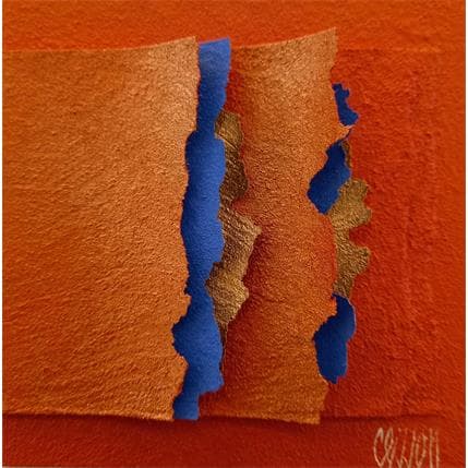 Painting Mordoré by Clisson Gérard | Painting Abstract Mixed Minimalist