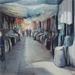 Gemälde En passant par le bazar von Abbatucci Violaine | Gemälde Figurativ Landschaften Alltagsszenen Aquarell