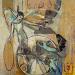 Gemälde L'ANGE von Machi | Gemälde Figurativ Alltagsszenen Öl Acryl