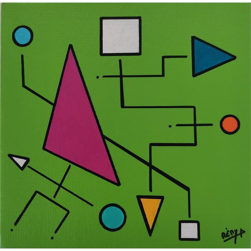 Painting DEL by Demestre Rémy | Painting Abstract Acrylic Minimalist
