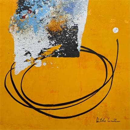 Painting LE6 by Wilms Hilde | Painting Abstract Mixed Minimalist