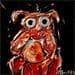 Peinture Omnibulus par Moogly | Tableau Art Singulier Mixte animaux