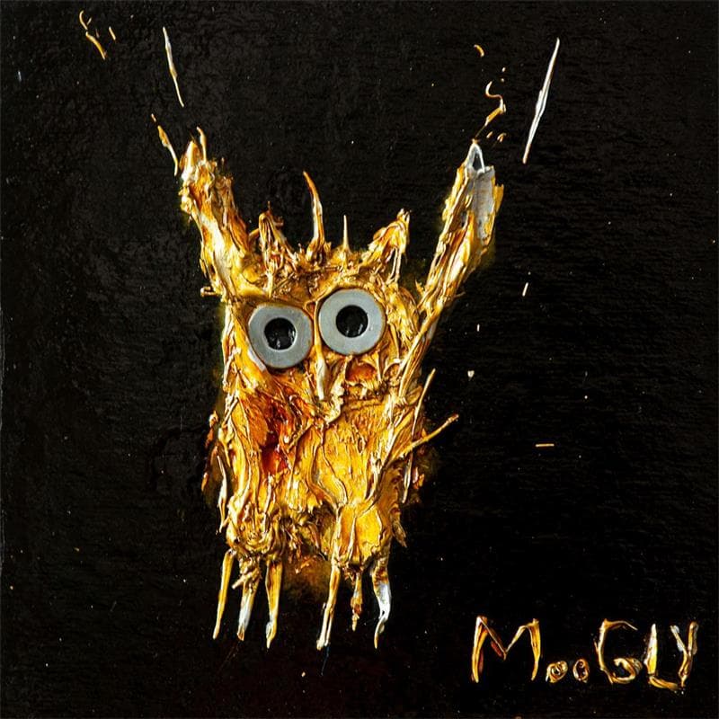 Gemälde Etoile filus von Moogly | Gemälde Art brut Tiere Acryl