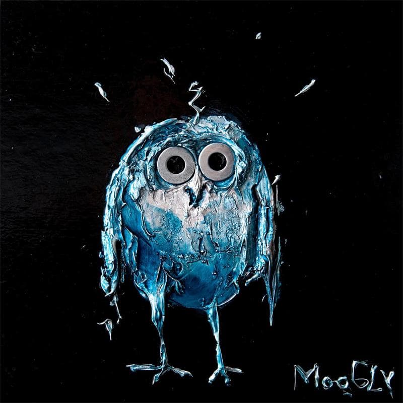 Peinture Perpluxe par Moogly | Tableau Art Singulier Mixte animaux