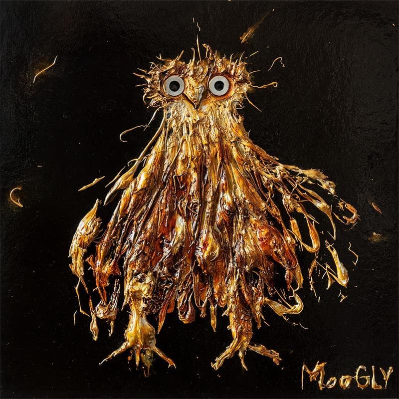 Peinture Charismatus par Moogly | Tableau Art Singulier Mixte animaux