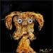 Gemälde Rictus von Moogly | Gemälde Art brut Tiere Acryl