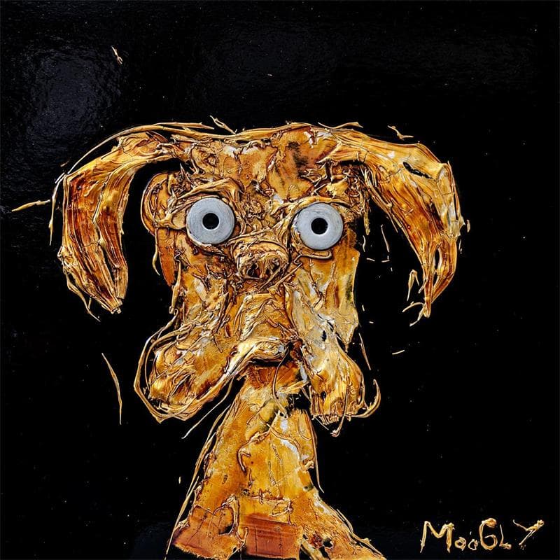 Peinture Rictus par Moogly | Tableau Art Singulier Acrylique animaux