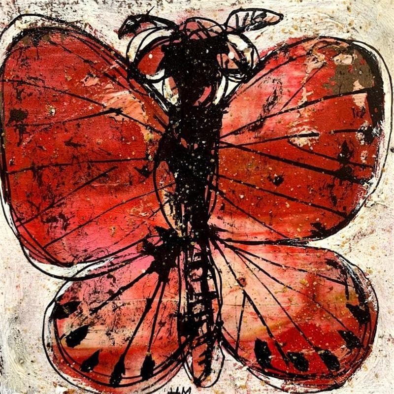 Peinture Butterfly par Maury Hervé | Tableau Art naïf animaux
