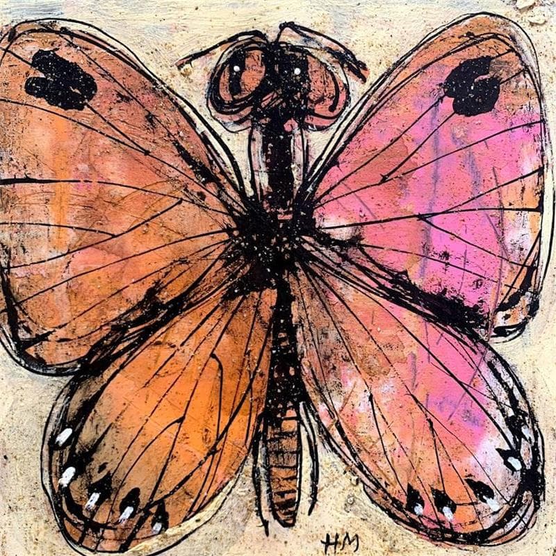 Painting Butterfly by Maury Hervé | Painting Naive art Animals