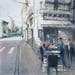 Peinture Leur petit moment à eux par Abbatucci Violaine | Tableau Figuratif Aquarelle Vues urbaines scènes de vie
