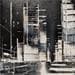 Painting Chance of rain by Rey Julien | Painting Figurative Mixed Urban Black & White