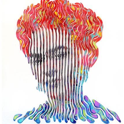 Peinture Frida Khalo une vie de talent par Schroeder Virginie | Tableau Pop Art Mixte Portraits