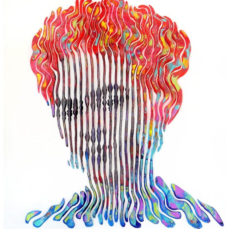 Painting Frida Khalo une vie de talent by Schroeder Virginie | Painting Pop art Mixed Portrait