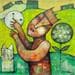 Painting Time by Casado Dan  | Painting Raw art Life style Mixed