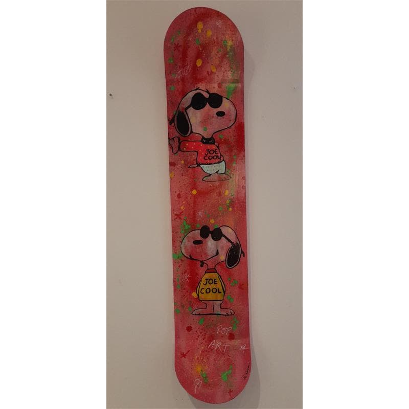 Sculpture Skateboard snoopy by Kikayou | Sculpture Pop art Recycled objects Mixed