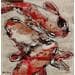 Gemälde 3 poissons rouges von Maury Hervé | Gemälde Figurativ Tiere