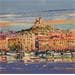 Painting Croisière en ferry boat by Corbière Liisa | Painting Figurative Landscapes Oil