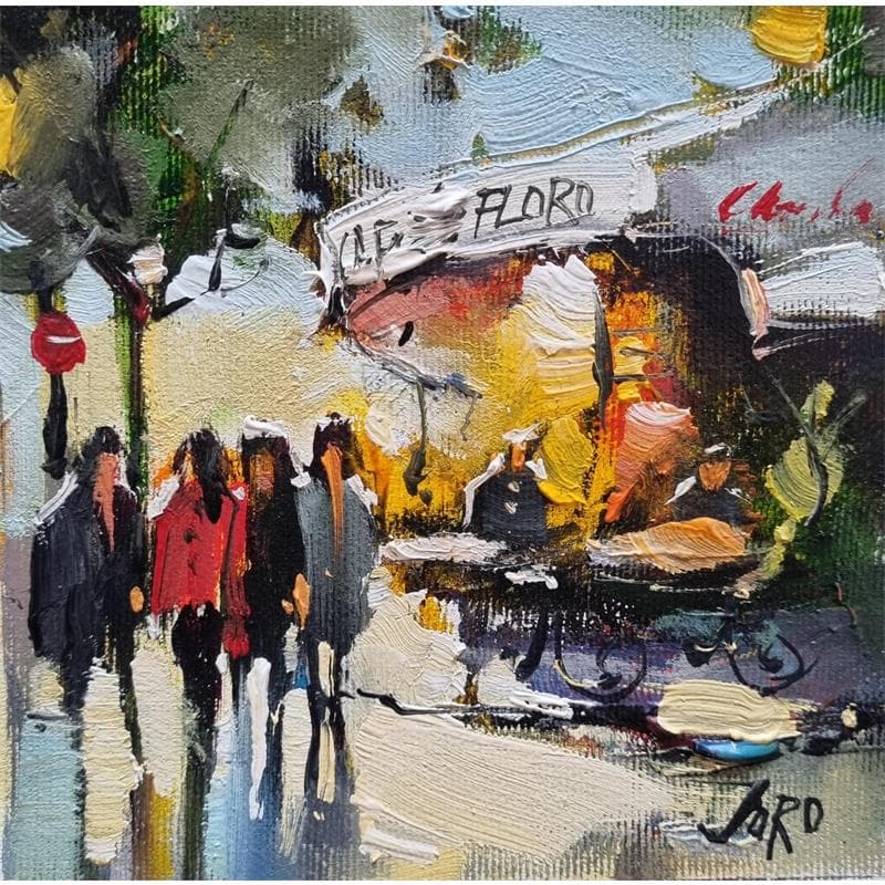 Painting busy morning by Joro | Painting Figurative Urban Oil