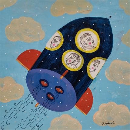 Painting Rocket 11 by Krol Pawel | Painting Figurative Mixed Pop icons