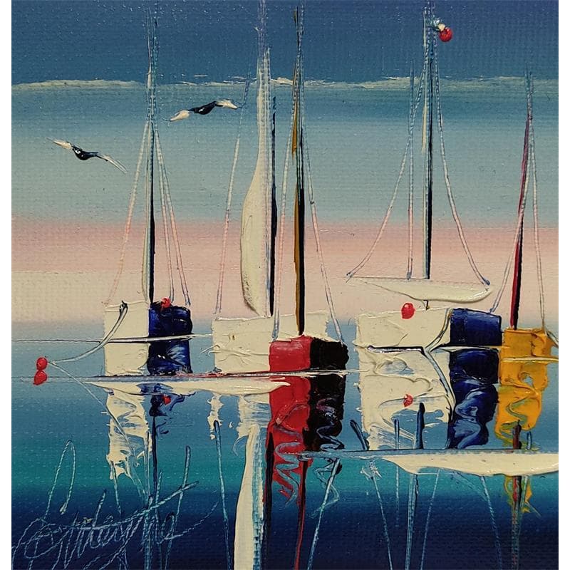 Painting Avec toi au calme by Fonteyne David | Painting