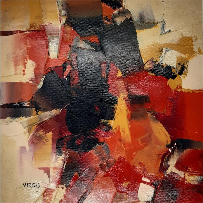 Painting Noise for nothing by Virgis | Painting Abstract Oil Minimalist