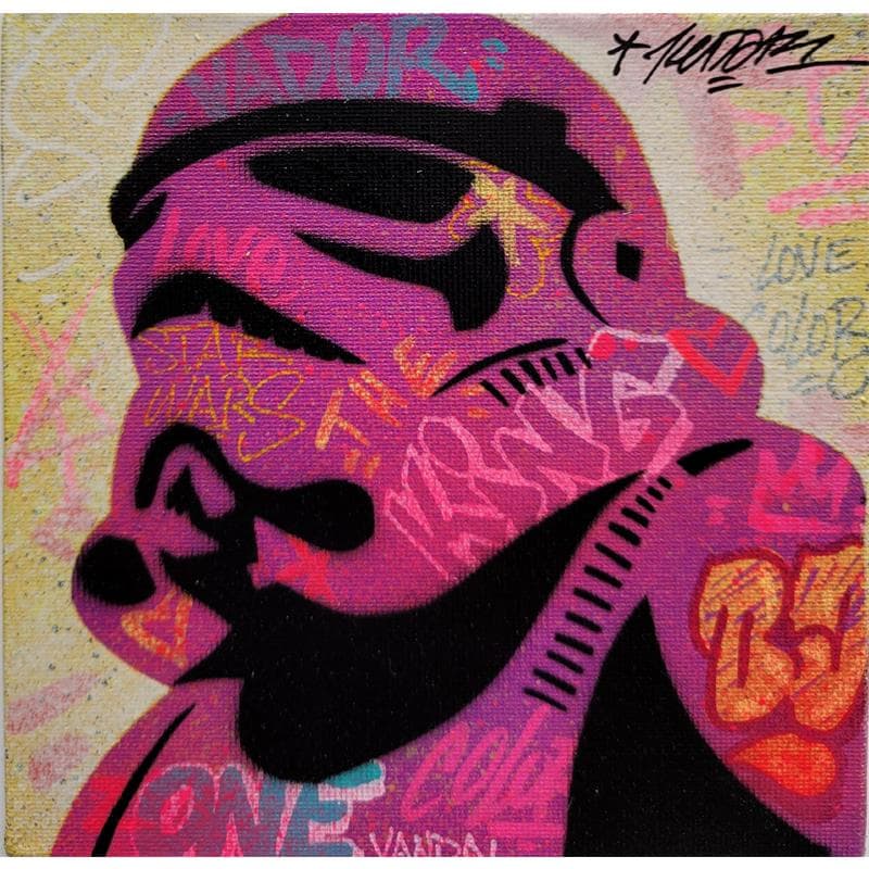 Painting Stormtrooper by Kedarone | Painting Street art Mixed Pop icons