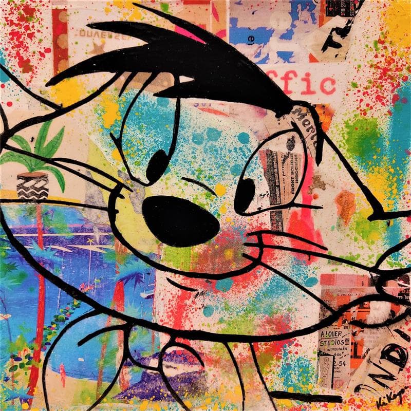 Peinture Speedy Gonzales par Kikayou | Tableau Pop Art Mixte icones Pop animaux