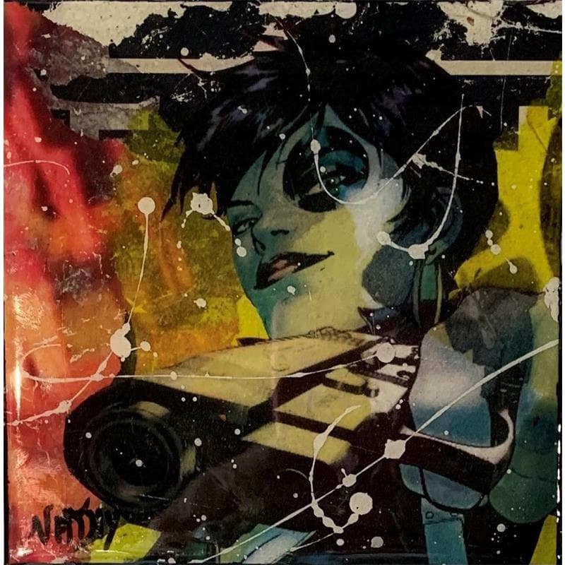 Painting Domino by Nathy | Painting Pop art Mixed Pop icons