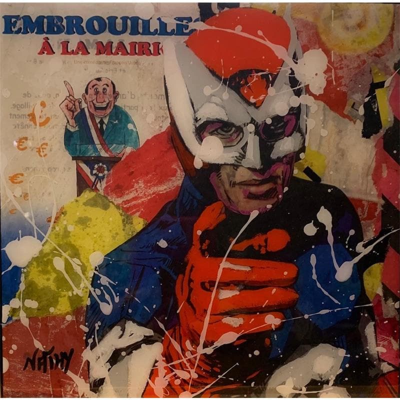 Painting Embrouille by Nathy | Painting Figurative Pop icons