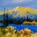 Gemälde paysage provençal von Lyn | Gemälde Figurativ Landschaften Öl