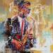 Peinture Jazz emoção par Silveira Saulo | Tableau Acrylique