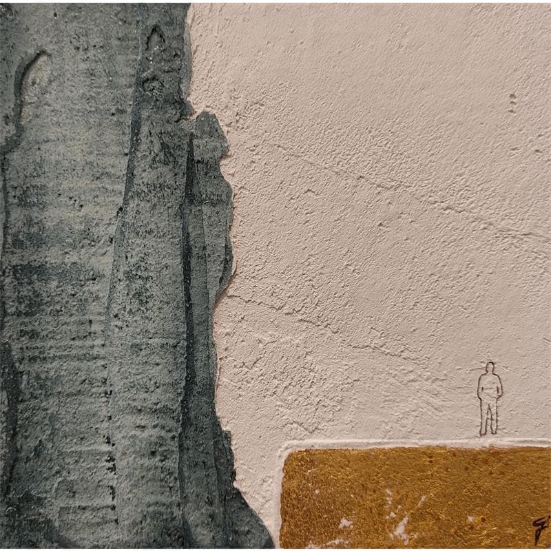 Painting THE SOUL SERENE by Roma Gaia | Painting Figurative Mixed Minimalist