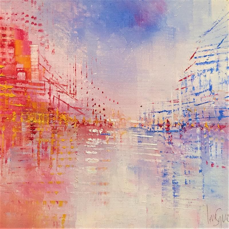 Painting PETILLANTE by Levesque Emmanuelle | Painting Abstract Oil Urban