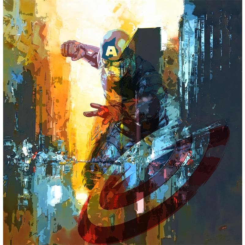Peinture Captain America - Glendale par Castan Daniel | Tableau