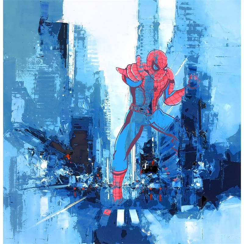 Painting Spider Man - Bowery by Castan Daniel | Painting