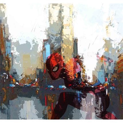 Peinture Spiderman - Flatiron par Castan Daniel | Tableau