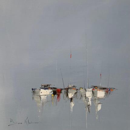 Painting Marine abstraction by Klein Bruno | Painting Figurative Oil Marine