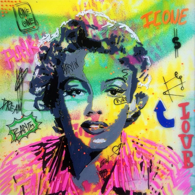 Painting Icone by Molla Nathalie  | Painting Street art Mixed Pop icons