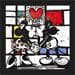Peinture Minnie loves Mickey par Cornée Patrick | Tableau Pop Art Graffiti icones Pop