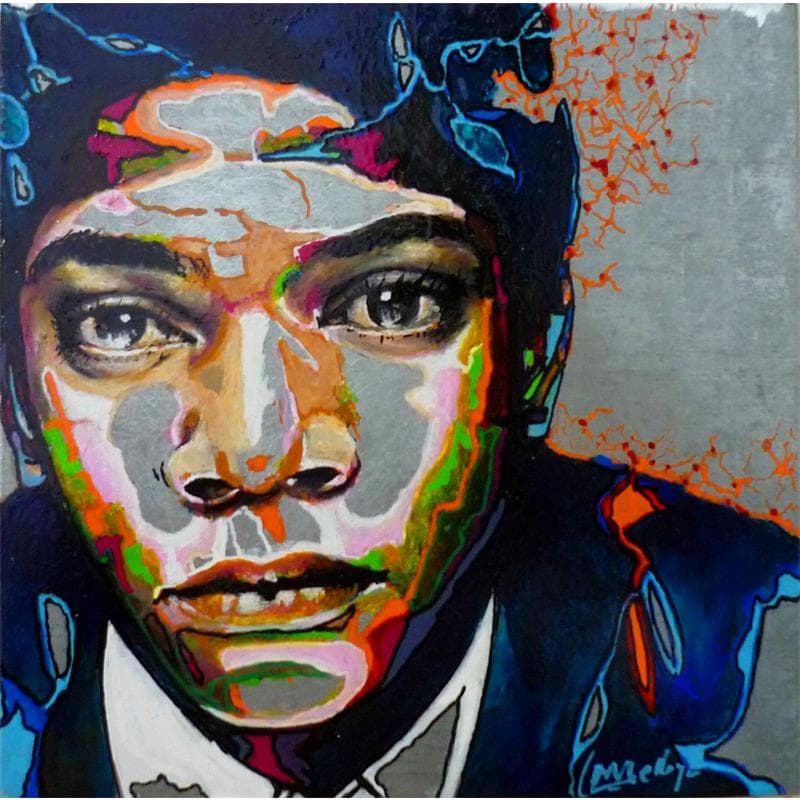 Peinture Basquiat par Medeya Lemdiya | Tableau