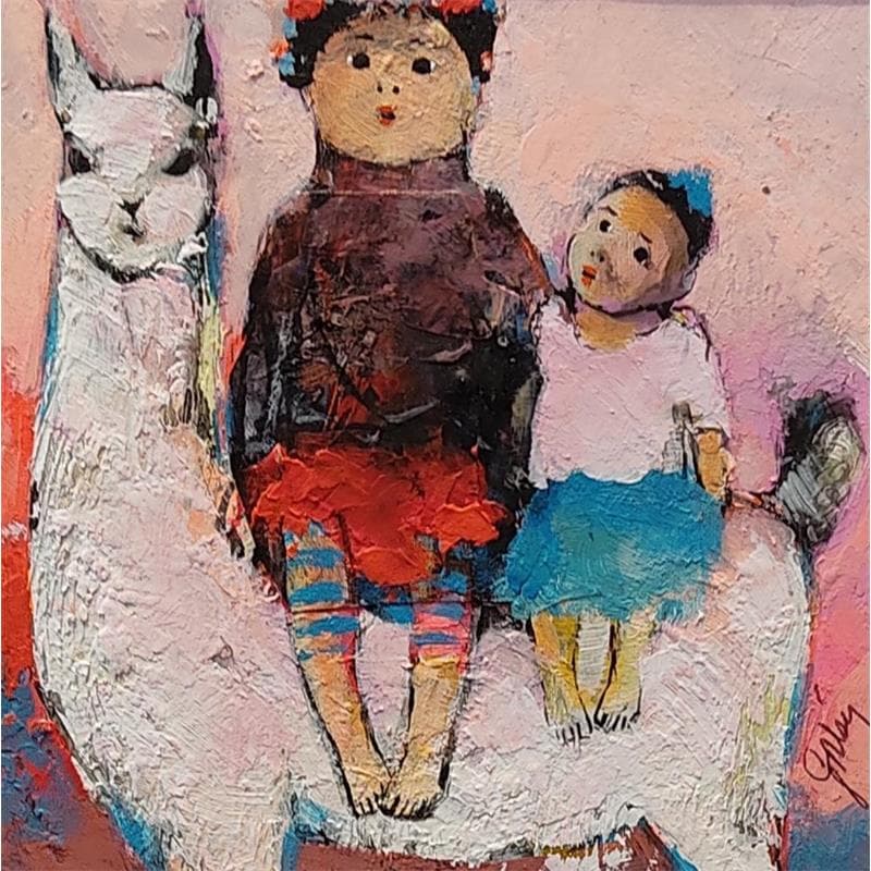 Painting N5 by Abiy | Painting Figurative Mixed Life style